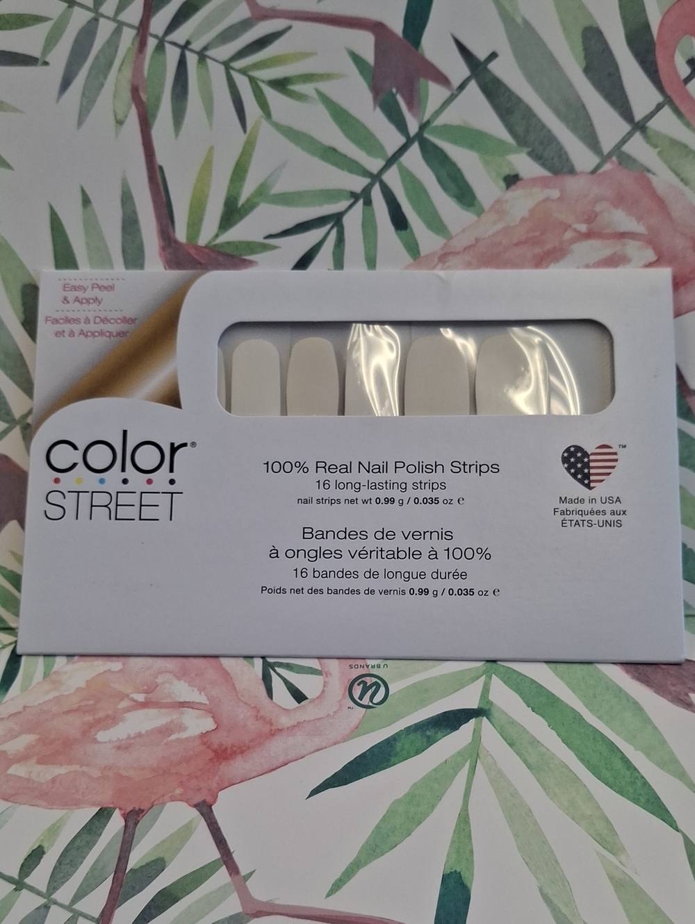 Color Street White Nail Polish Strips - Swiss and Tell
